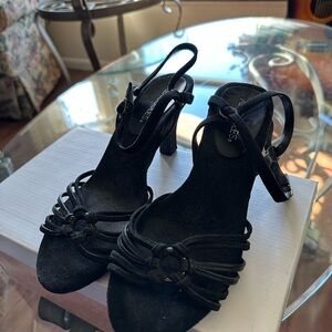 AEROSOLES Black Strappy Heels